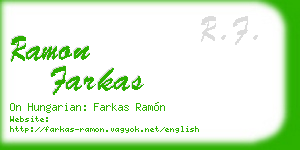 ramon farkas business card